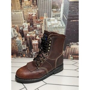 Real Work Wear Packer Lace Up  Boots Size 9.5 Western Outdoor